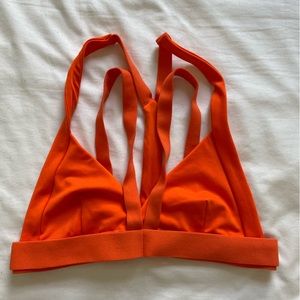 Alo Yoga Strappy Sports Bra Orange size small